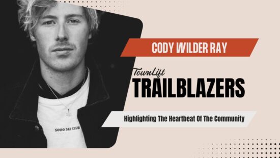 Cody Wilder Ray, 28, blends his pro-ski roots with street-art flair in Park City’s Main Street Gallery, where his resin-sealed collages of retired skis honor local legends and invite a new generation to create.