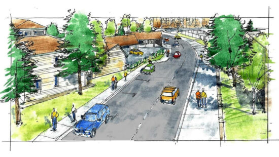 Homestake Road upgrade sketch.