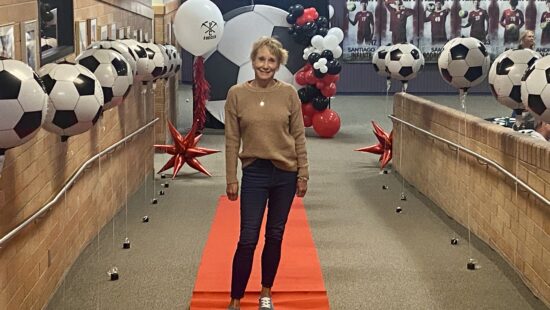 Matt Knoop's mother at the Park City High School Soccer Banquet.