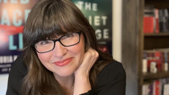 Stone celebrates the release of her tenth thriller, "Bald-Faced Liar."