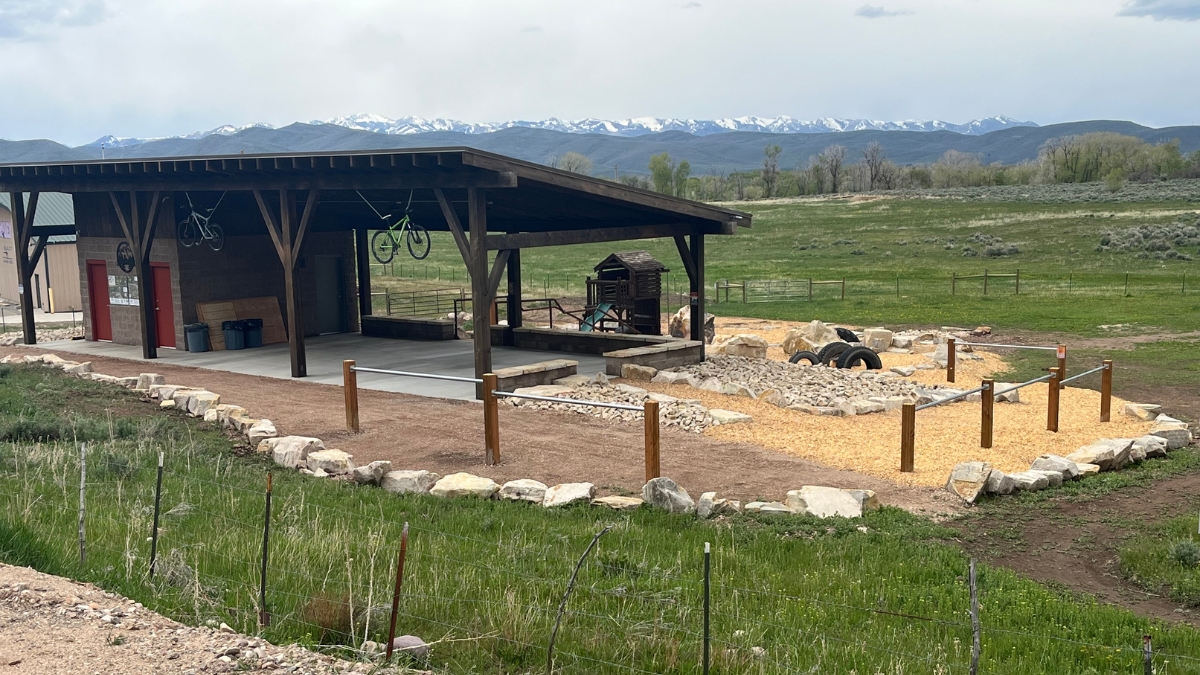 New Oakley Bike Park pavilion.