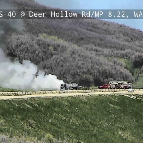 Tanker Truck Fire on US 40