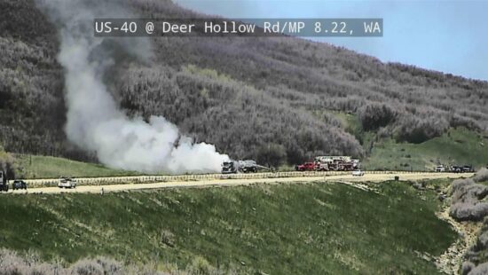 Tanker Truck Fire on US 40