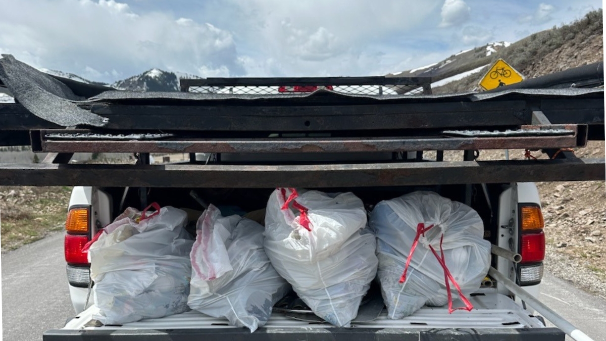 Truck full of Bonanza Flats trash.