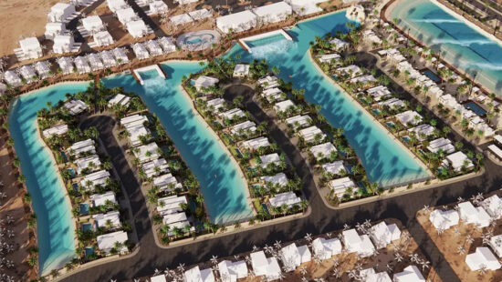 A development in Utah's southern desert just outside Zion National Park will offer short-term rentals and a surf community.