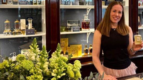Master distiller Sara Sergent spent time in one of the oldest perfumeries in the world to create her own perfume.