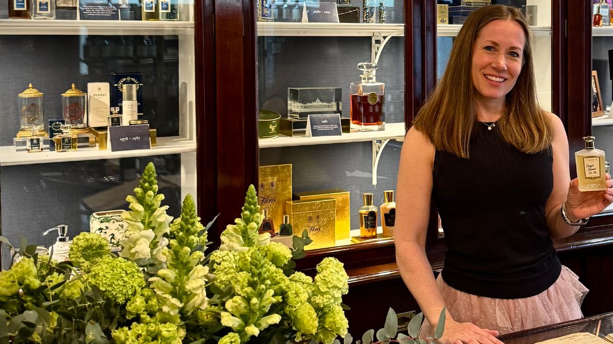 Master distiller Sara Sergent spent time in one of the oldest perfumeries in the world to create her own perfume.