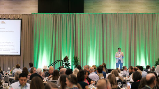 Keynote speakerRobert Spendlove offers a detailed analysis of the 2025 economic landscape at the 2025 Wasatch Back Economic Summit.