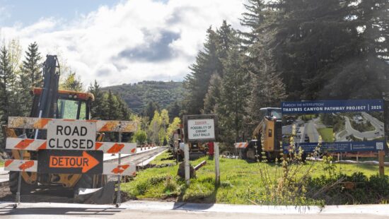 Phase 1 of the Thaynes Pathway project broke ground.