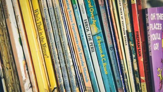 pile of assorted-title books