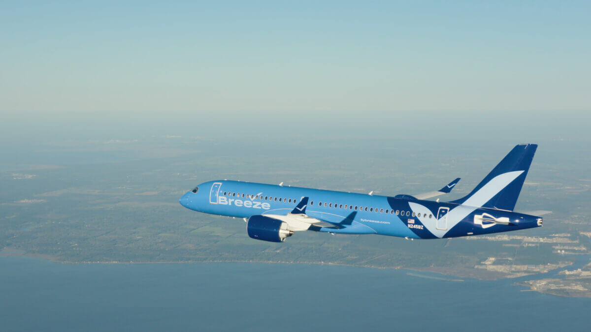 Breeze's spacious seating options were awarded for Best Seat Comfort in North America in 2024 by APEX.