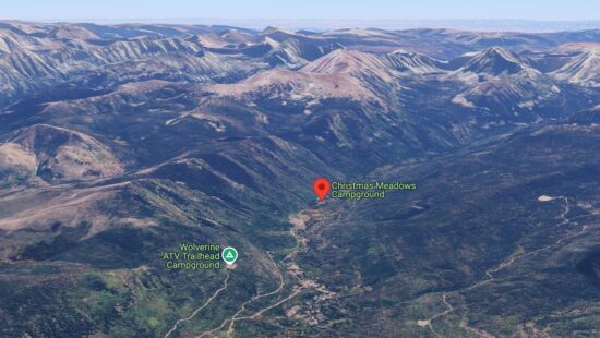 Christmas Meadows Campground is located just a few miles off the Mirror Lake Scenic Byway, 36 miles from Evanston, Wyoming.