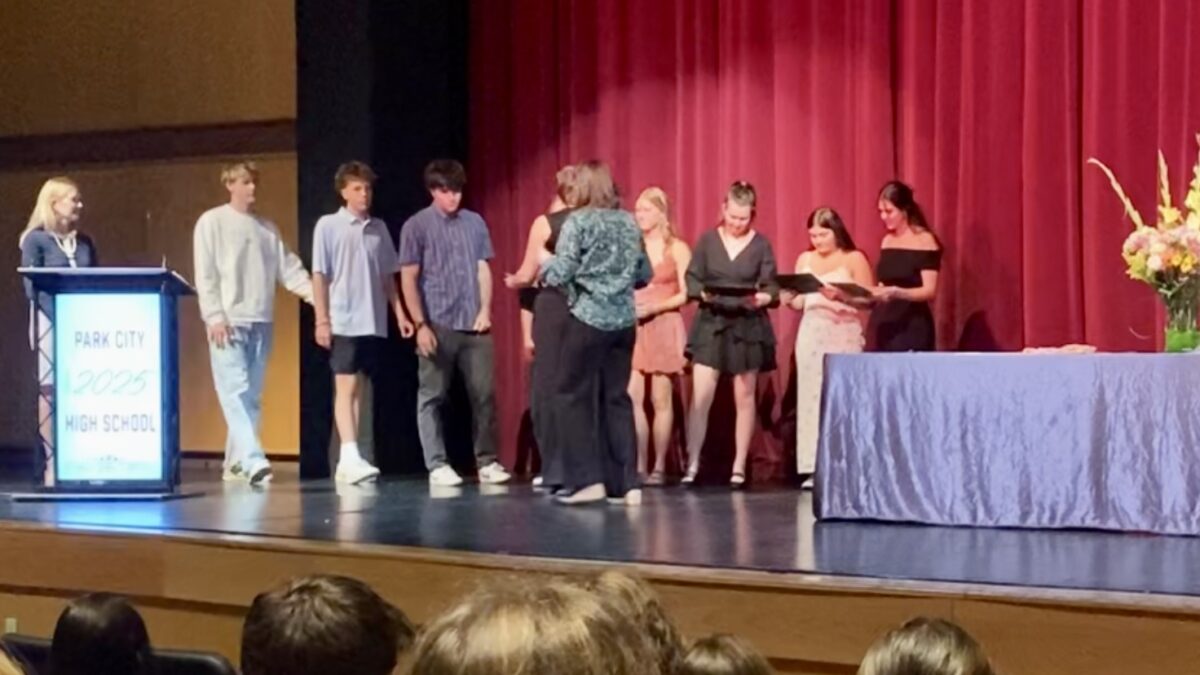 Seniors receiving the Intermountain Health Scholarships as they've declared medical-focussed majors: (pictured out of order)Camille Sibley, Sophia Azzaro, Amelia Abbett, Carson Hone, Root Roepke, Ian Moran, Chloe Pechaux, Piper Hastings, Olivia Johnson, and Finley Kelley.