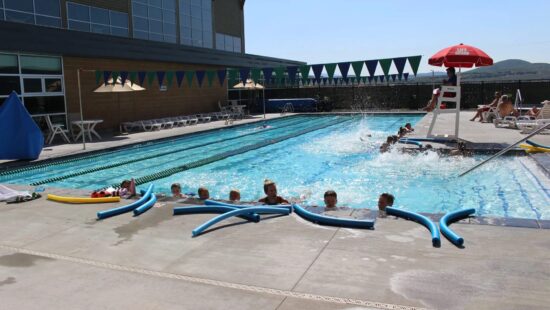 Newly added Open Swim days/times at Basin Recreation's pool.