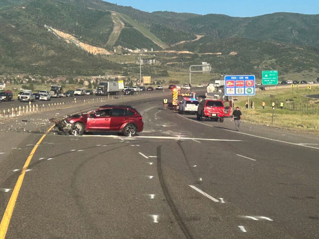 Multiple cars were involved in a crash on I-80 early Tuesday morning