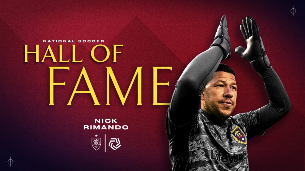 Legendary soccer player Nick Rimondo is now in the RSL's Ring of Honor.