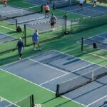 Pickleball courts at Willow Creek Park.