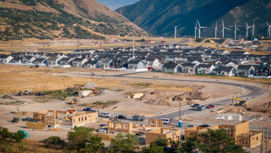 New homes are under construction in Spanish Fork on Tuesday, July 16, 2024.