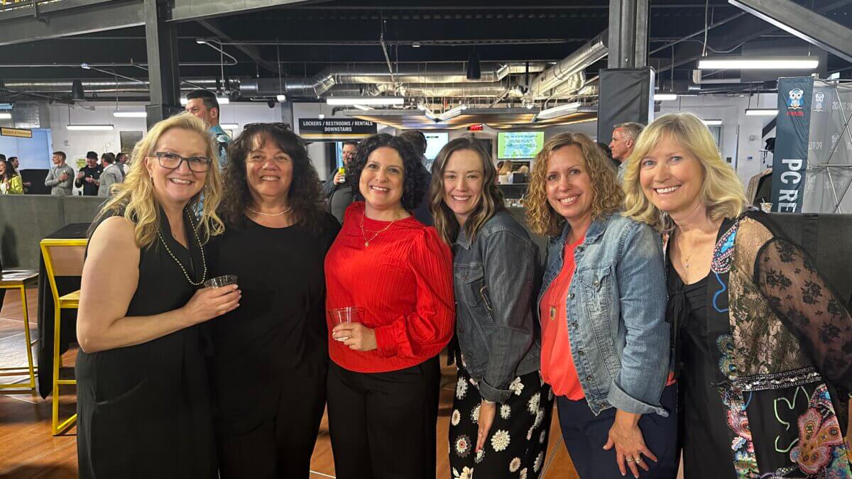 (L-R) Debra Guthery, Julia Skinner, Jennica Paterniti, Katie Hedman, Sherry Barski and Dana Mulick. All are current colleagues at Jeremy Ranch Elementary School, except Sherry Barski who was a JRES colleague at one time.