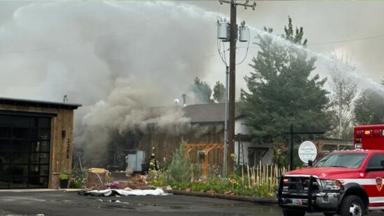 A fire in Francis destroyed two businesses.