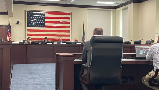 Reed Galen and former Park City Mayor Dana Williams speak before the Utah Rules Review and General Oversight Committee, urging lawmakers to clarify referendum laws after thousands of signatures were invalidated in Summit County.