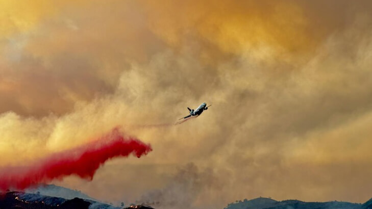 A photo of the Gifford Fire in California.