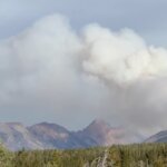 Beulah Fire activity increases despite cooler temperatures, cloud cover, and decreasing winds.