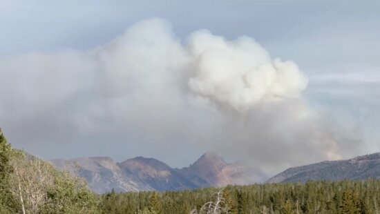 Beulah Fire activity increases despite cooler temperatures, cloud cover, and decreasing winds.
