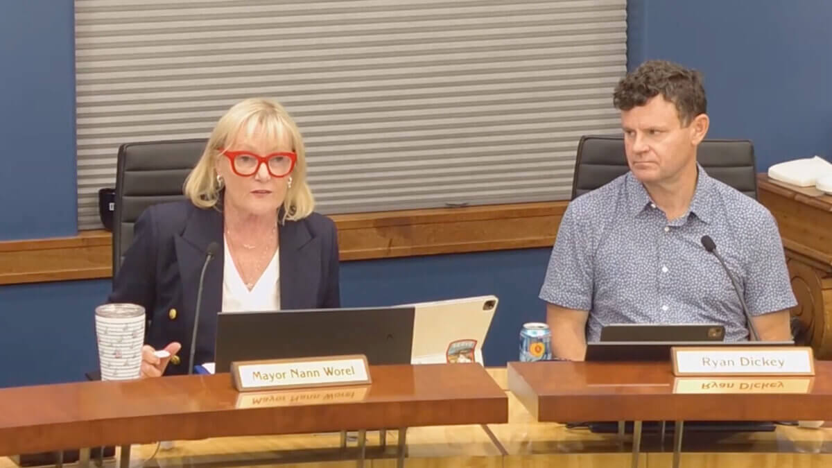 Park City Mayor Nann Worel speaks at Thursday's City Council meeting.