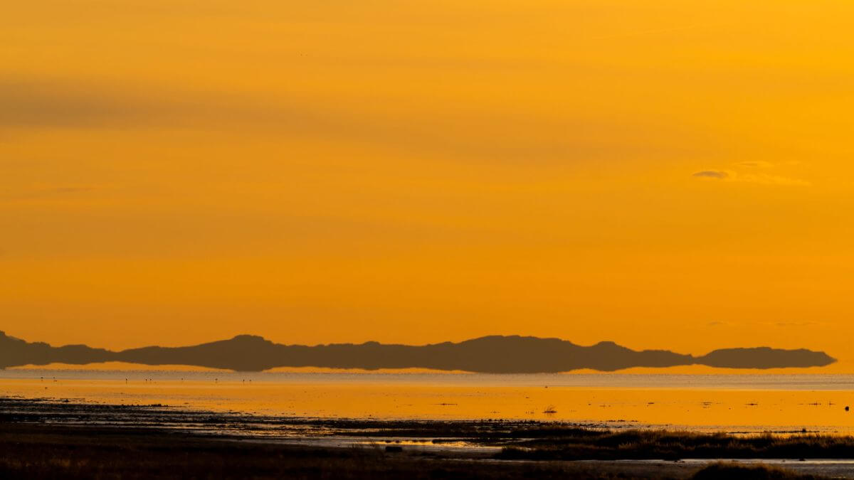 The shores of the Great Salt Lake near Antelope Island are pictured on Tuesday, May 21, 2024.