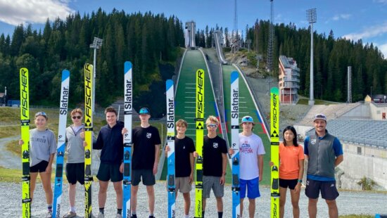 Nordic Combined USA teenagers from around the country traveled to Norway for a summer training camp ahead of this winter's Junior World Championships. Included from Park City are Liam Demong and Augie Roepke.