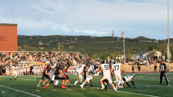 Park City High School’s Dozier Field will host the Miners’ first home football game of the season Friday, Sept. 11, as construction continues on campus.