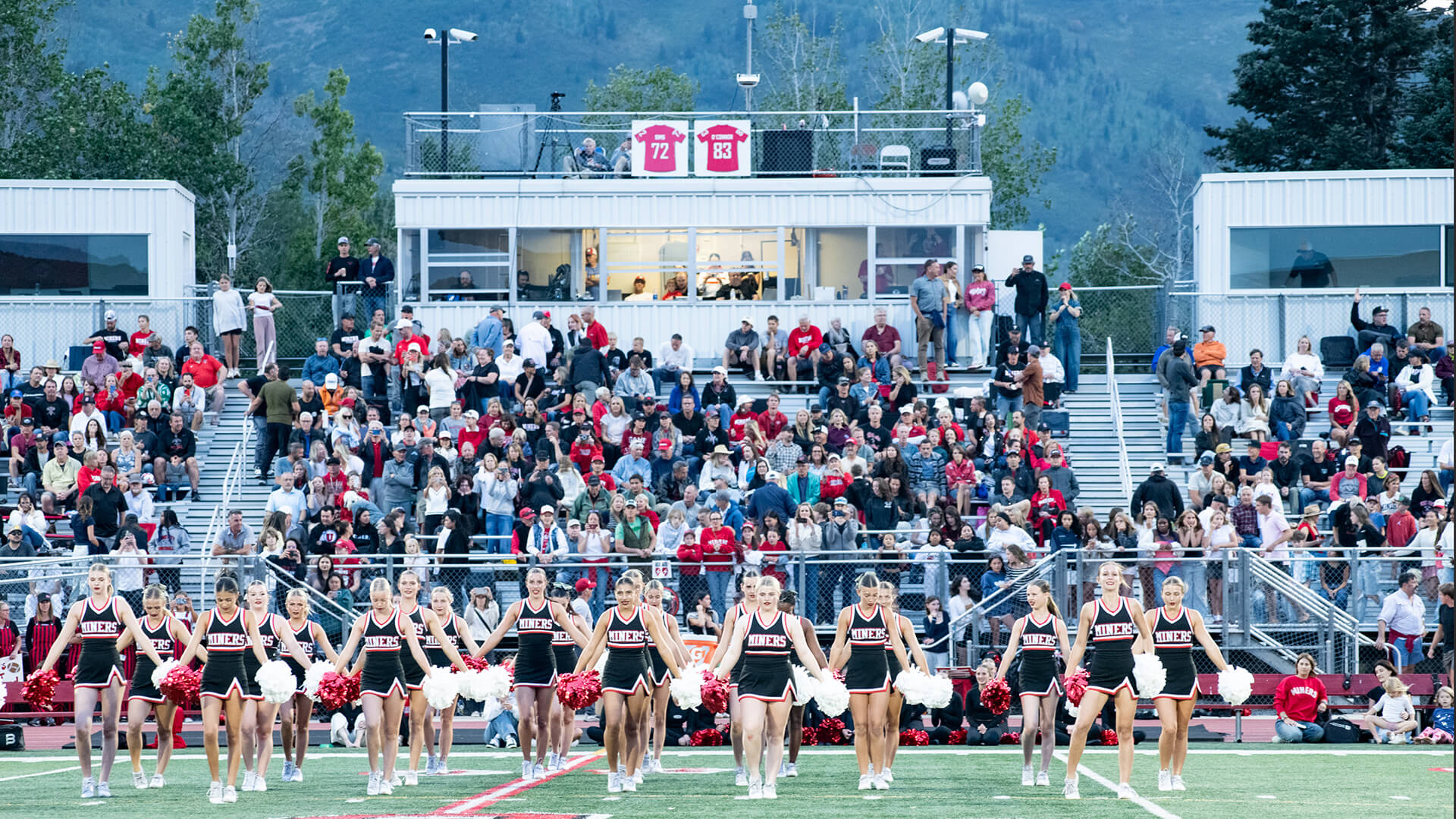 Park City Miners narrow victory against the Wasatch Wasps, 28-23, at Dozier Field, Park City High School