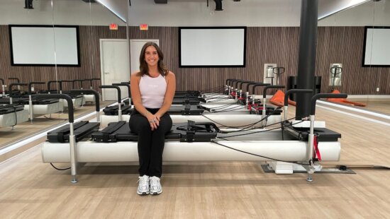 Cameron Klaus at her new Bodyrok pilates studio.