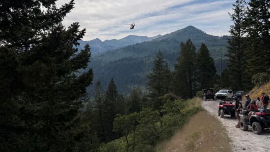 A medical helicopter evacuation was needed for the rescue operation at Snake Creek Canyon.