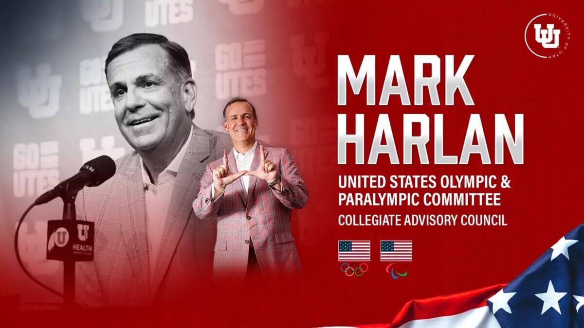 Athletic Director of the University of Utah, Mark Harlan.