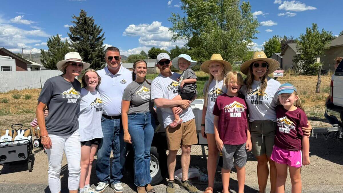 Heber City Council Member D. Scott Phillips (third from left).