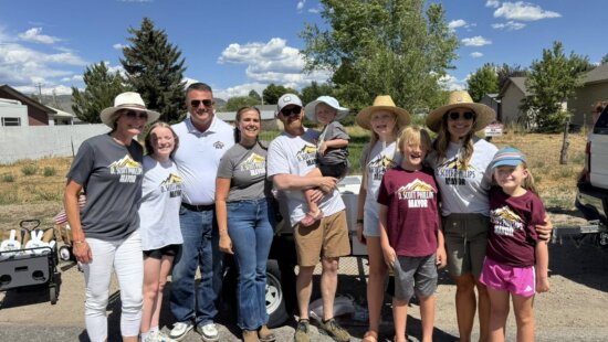 Heber City Council Member D. Scott Phillips (third from left).