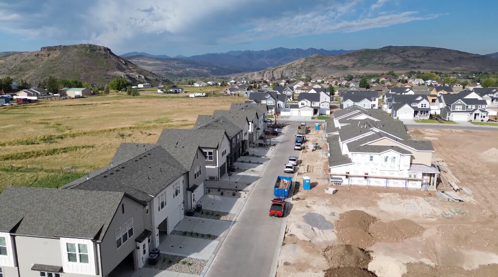 A housing development, Innovation Park at Francis Commons, is pictured in Francis, Utah on Sept. 16, 2025.