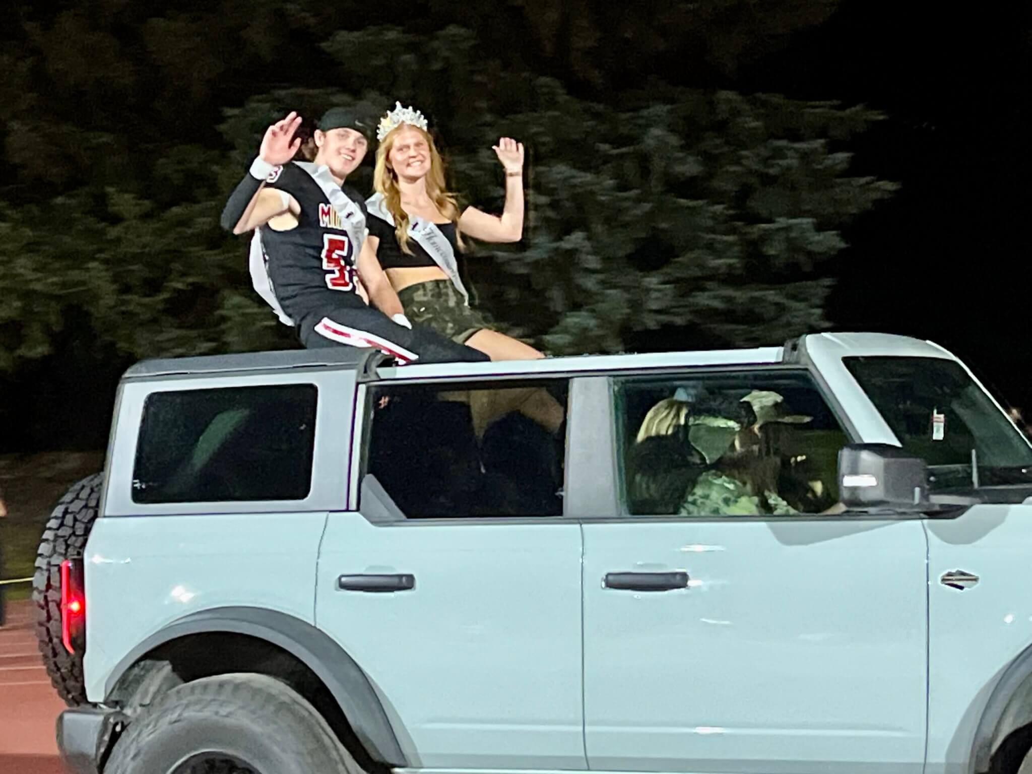 Homecoming King and Queen.