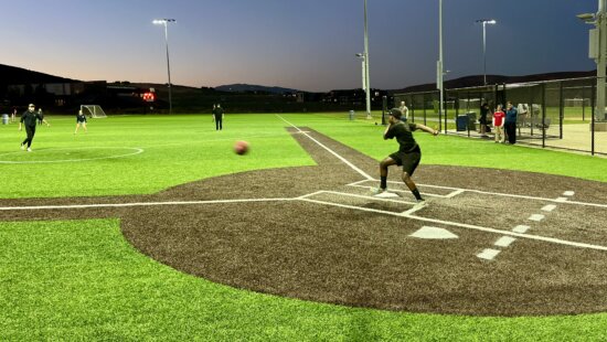 Adult Kickball at Quinn's Junction.