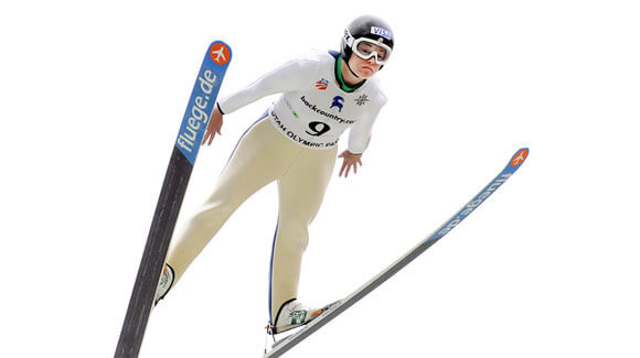 Ski jumper Lindsey Van from Park City, Utah.