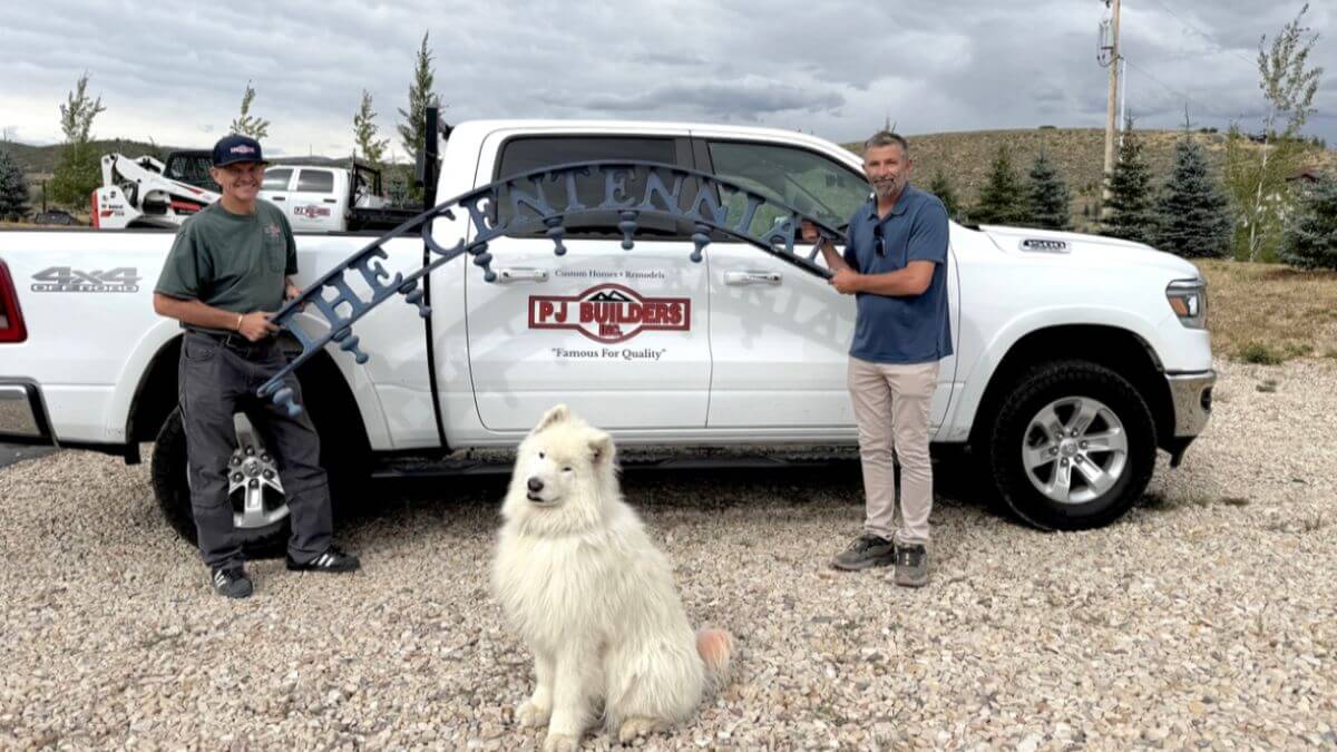 "The Centennial" sign was returned to PJ Builders to be incorporated into the reconstruction project.