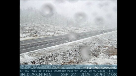 Bald Mountain Pass along Mirror Lake Highway.