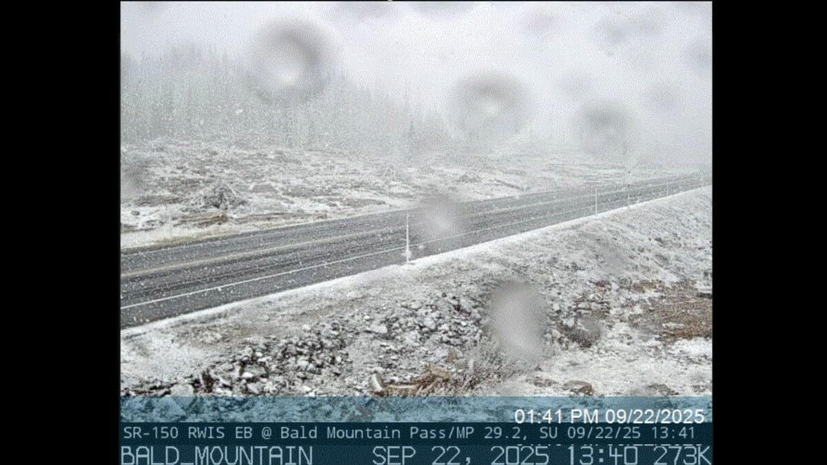 Bald Mountain Pass along Mirror Lake Highway.