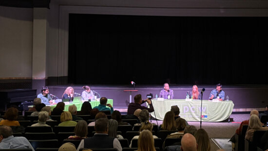 Park City Council candidates sit before voters at a forum put on by KPCW and the Park Record at the Jim Santy Auditorium October 16, 2025.