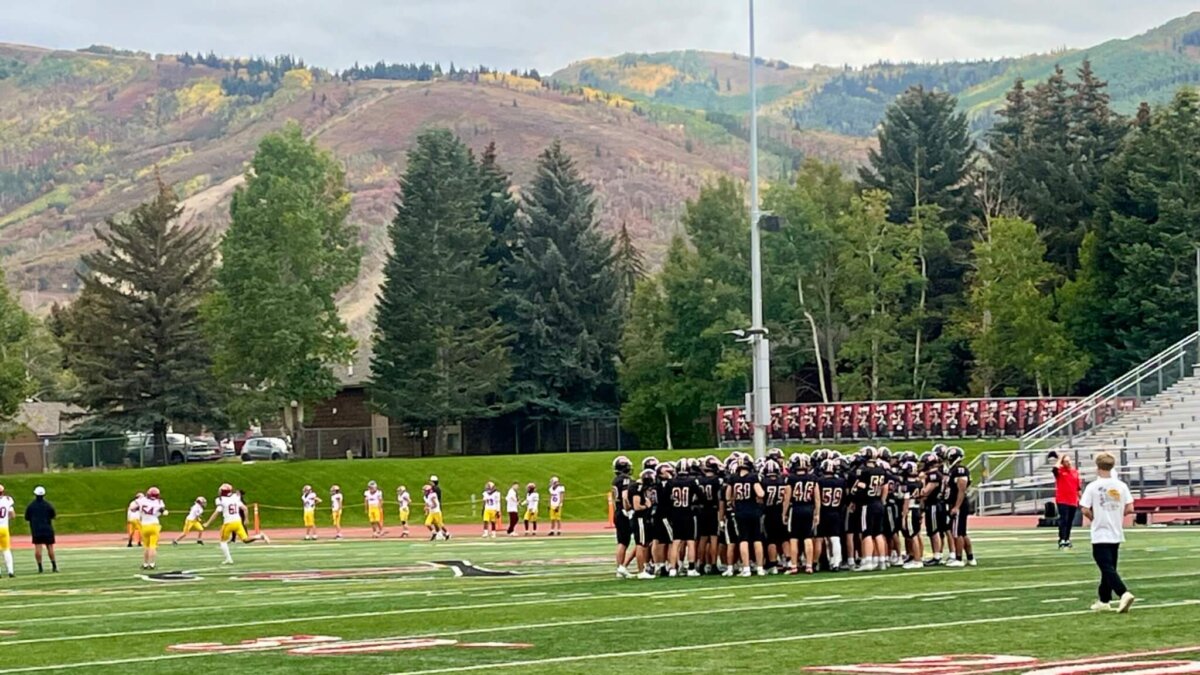 Dozier Field PCHS boys football Miners in Sept.