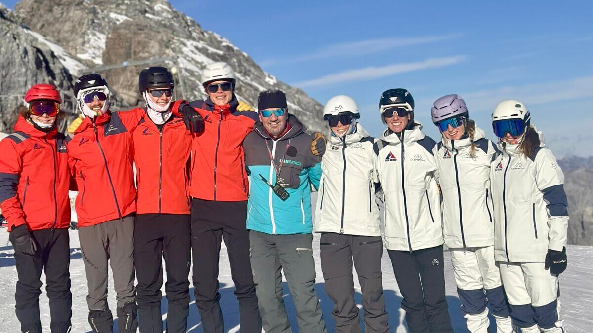 USA Skimo Team in Italy for early-season camp and comp.