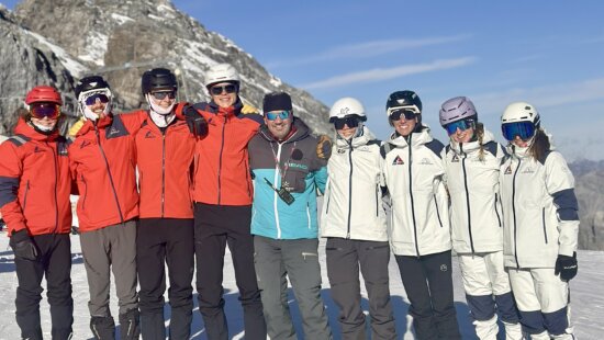 USA Skimo Team in Italy for early-season camp and comp.