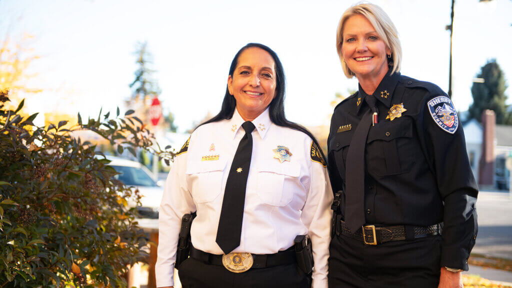 Summit County Sheriff Kacey Bates and Sheriff Rosie Riviera
